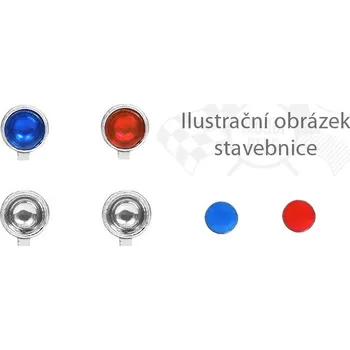 autíčko 4 ks "Malá přídavná světla" o průměru 2,9 mm − 2 ks modrá a 2 ks červená − stavebnice − CAL 1:43