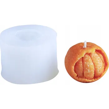 Výroba svíčky Silikonová forma na vosk do svíček OVOCE MANDARINKA