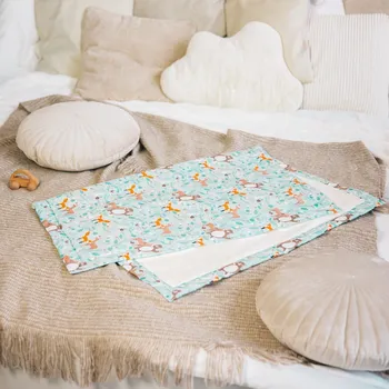 Dětská deka Tulimese Beránková deka pro miminko VÝBĚR BARVY/MATERIÁLU: VZOR LESNÍ PARTIČKA