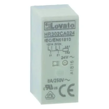 Relé Relé bez blokování DPDT Lišta DIN 24V ac