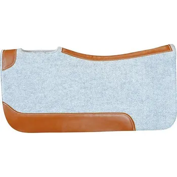 Westernová deka Randol's vyztužená kůží šedá šedá