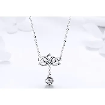 Náušnice B-TOP Náhrdelník "LOTOSOVÝ KVĚT" - STŘÍBRO 925