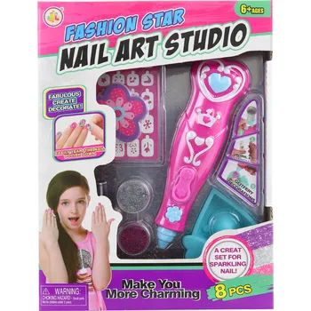 dětské šminky a malovátka Lamps hračky Nehtové studio na baterie