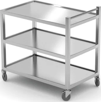 Servírovací stolek Servírovací vozík, 3 police – svařovaný, HENDI, Profi Line, 865x565x(H)950mm