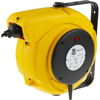 Prodlužovací kabel Prodlužovací cívka, délka kabelu: 11m 11m 1.5mm² 0 zásuvek s automatickým přetáčením H05VV-F jmenovitý proud v