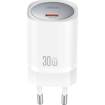 XO CE20 nabíječka s výstupem USB-C PD / 30W / GaN / bílá