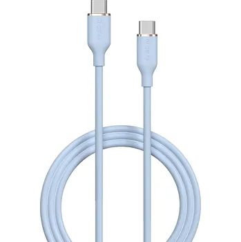 Datový kabel Devia EC632 kabel USB-C - USB-C / 1,2m / 3A / 60W / PD / modrý