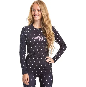 Dámské termo triko Meatfly Capa 24/25 Black Dots XS