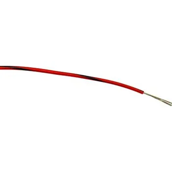 elektrický kabel Zapojovací vodič plocha průřezu 0,22 mm², typ kabelu: Třída 5 BS EN 60228, prameny vodičů: 7/0,2 mm, Červená/černá,
