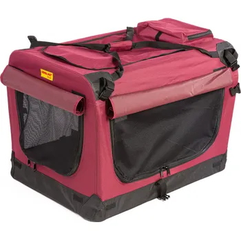 přepravka pro zvíře Coolpet Cool Pet Plus - kennelka vínová Velikost: M