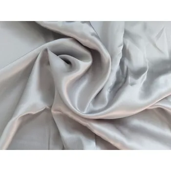 Povlak na dekorativní polštářek Hedvábný povlak ze 100% morušového hedvábí, rozměr 40x40, barva stříbrná