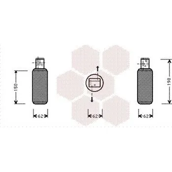 Sušič klimatizace Sušárna, klimatizace VAN WEZEL 4700D044
