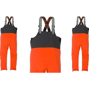 Snowboardové kalhoty Kalhoty GRUNDÉNS Full Share Bib - Orange/Grey - Vel. XL