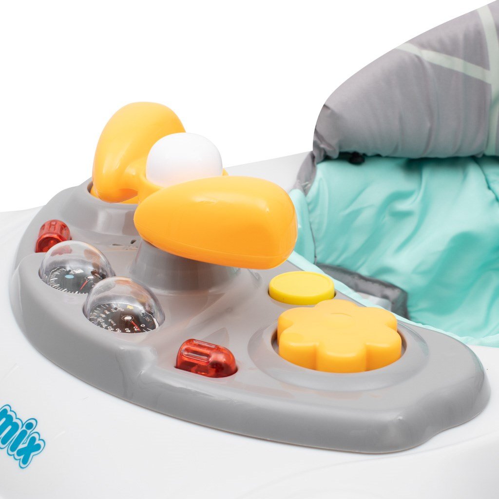 foto Dětské chodítko Baby Mix Dětské chodítko s volantem mátové