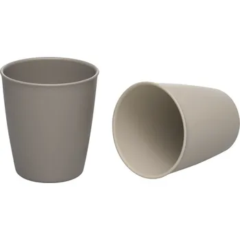 dětská jídelní sada NIP green line kalíšek, 2 ks, grey - brown