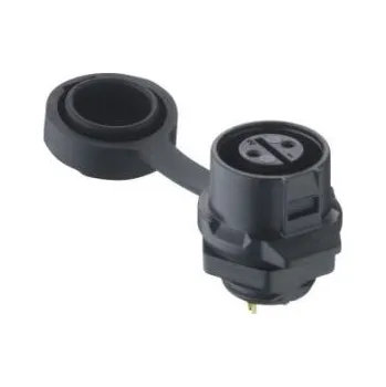 Elektrická zásuvka Lumberg Kulatý konektor, Montáž na panel, počet kontaktů: 3, Zásuvka, pohlaví kontaktu: samice, IP65, IP67