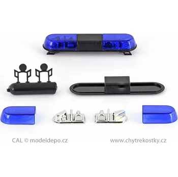 autíčko Výstražný maják Tesla AZD 530 − modrý − stavebnice − CAL 1:43