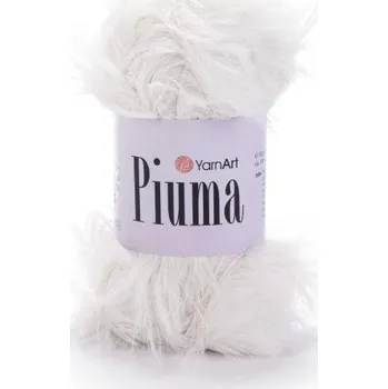 Galanterie YarnArt Příze Piuma 4402 krémová