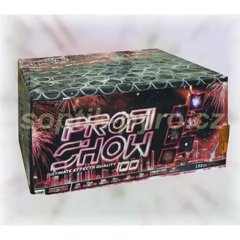 Zábavní pyrotechnika kompakt 100 výstřelů Profi show multi shape 100 (zábavní pyrotechnika kategorie F2 (prodejné od 18 let))