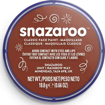 Speciální výtvarná barva Barva na obličej 18ml Snazaroo - hnědá - odstín Rust Brown