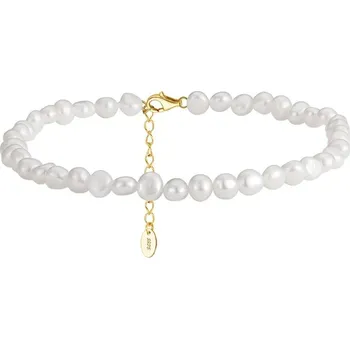 Náramek Majya Stříbrný náramek s perlami GWEN pozlacený Ag/; ≤5,78 g 11261