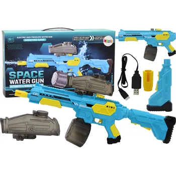 Dětská zbraň Mamido Automatická vodní pistole M416 modrá