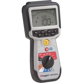 Revizní přístroj Tester izolace Tester izolace 1004-739 200GΩ 1000V, číslo modelu: MIT420 2 Megger