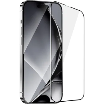 OEM Metal Frame / Full Glue / zesílené ochranné tvrzené sklo Apple iPhone 16 PRO (6,3")