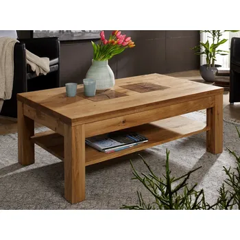 Konferenční stolek Dubový konferenční stolek I do obývacího pokoje SUNDBY dub divoký