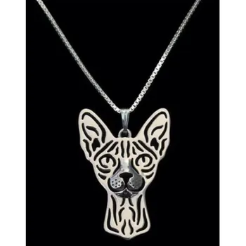 Náhrdelník SPHYNX kočka hlava č.2 - náhrdelník s přívěskem - stříbrný 1ks ŠP/JS
