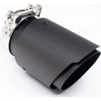 Koncovka výfuku RM Motors Koncovka výfuku 1x 101mm vstup 76mm karbon/nerez RMT-C101-15/76BM 3"