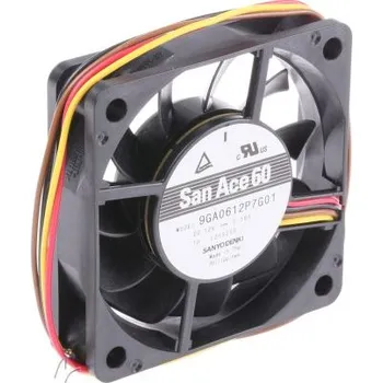 PC ventilátor Sanyo DenkiAxiální ventilátor 12 V DC DC, průtok vzduchu: 41m³/h 1.92W160mA, 60 x 60 x 15mm