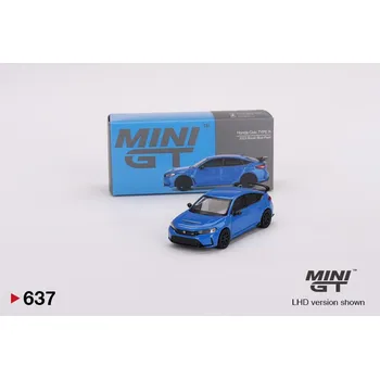 autíčko HONDA CIVIC TYPE R BOOST 2023 - modrá - 1:64 - Mini GT