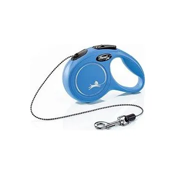 Vodítko pro psa Flexi New Classic šňůra, modrá Velikost flexi New CLASSIC šňůra: XS: délka 3 m, do 8 kg