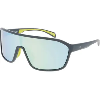 Sluneční brýle HIS 57111 zelená lesk, čočka zlatá zrcadlo polarizovaná 3