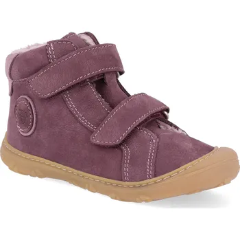 Dívčí zimní obuv Barefoot dětské zimní boty Ricosta - Gedo M fialové Velikost: 25