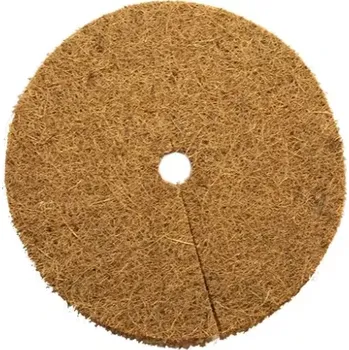 Mulčovací textilie Kokosový mulčovací disk 25cm (HS-DISK25) (Kokosový mulčovací kruh, který chrání zdraví vašich rostlin a stromů. Zamezuje poškození mrazem, suchem a omezuje rozrůstání plevele a tím zabrání poškození kmene a kořenů při okopávání.)