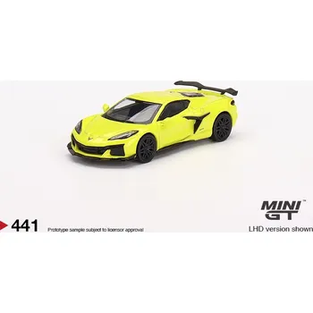 autíčko CHEVROLET CORVETTE Z06 2023 - žlutá - 1:64 - Mini GT
