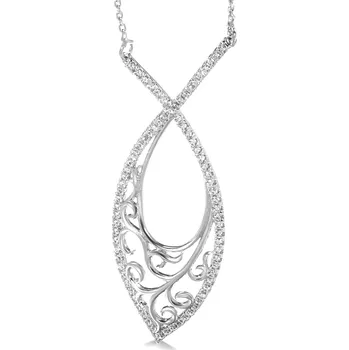 Náhrdelník B-TOP Dámský etnický postříbřený náhrdelník se zirkonovým přívěskem