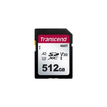 Paměťová karta Karta SD SDXC 512 GB Ano 3D Transcend, řada: SDC460T -25 → plus 85°C