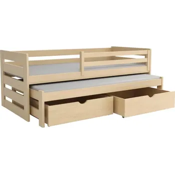 Dětská postel Postel BM-V007 s výsuvným lůžkem 180x80 cm -masiv