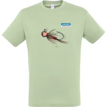 Rybářské oblečení Tričko Hanák Competition Světle olivové velikost M