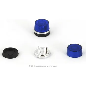 autíčko Maják PAL Nový Jičín (tzv. AZD 500 bez sirény), širší podstavec − modrý − stavebnice − CAL 1:43