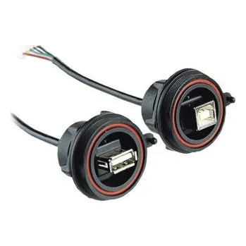 USB hub Bulgin IP68 B type USB, Through Panel Se