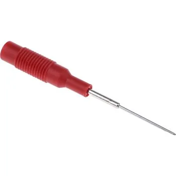 Zkušební sonda, 30 V ac, 60V dc, Červená Pevné, 1mm Hirschmann Test a Measurement