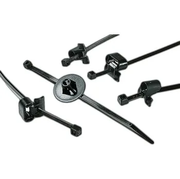 Stahovací páska Kabelová vázací páska Sestava 150-21291 T50RSBS5-PA66HS-BK 200mm 4,6 mm Černá Polyamid 6.6 (PA66) HellermannTyton