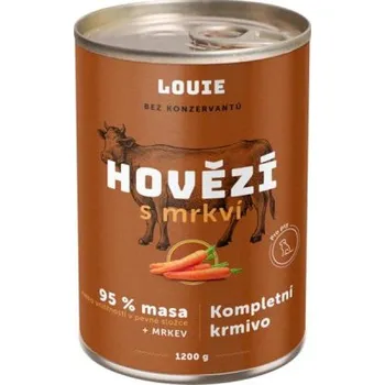 Krmivo pro psa Louie Hovězí s mrkví 1200 g Marty SAM24386