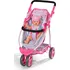 Kočárek pro panenku Zapf Creation Baby Born Deluxe Pram 834145 růžový/šedý