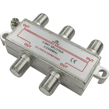 Anténní redukce 4 Port F-Connector Splitter