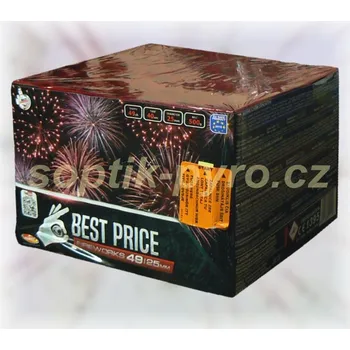 Zábavní pyrotechnika kompakt 49 výstřelů Best price (zábavní pyrotechnika kategorie F2 (prodejné od 18 let))